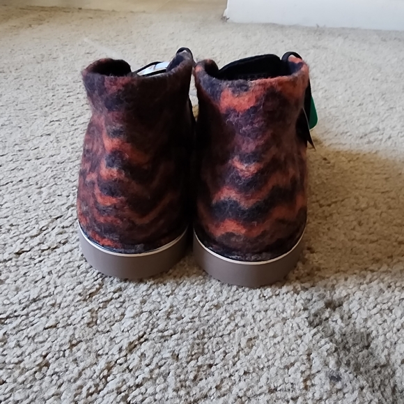 Clarks Bushacre 3 chukka boots black red wool suede lace aztec 15522 - Picture 3 of 9